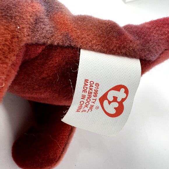 Ty Beanie Babies Iggy The Iguana, Rex The Tyrannosaurus, Spunky Dog, Rhinoceros - Picture 7 of 16